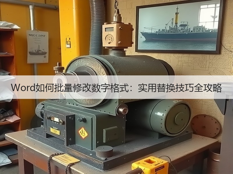 Word如何批量修改数字格式：实用替换技