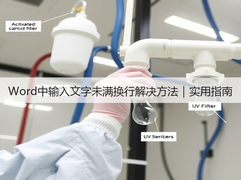 Word中输入文字未满换行解决方法｜实用