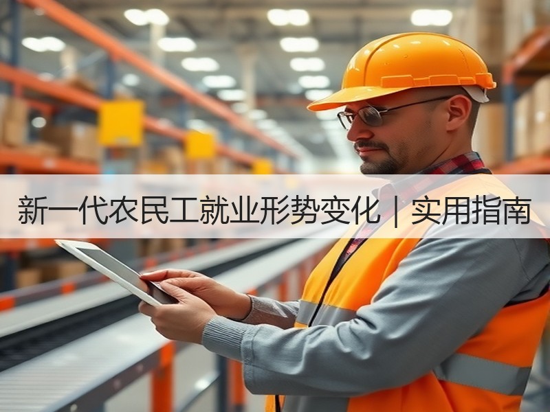 新一代农民工就业形势变化｜实用指南