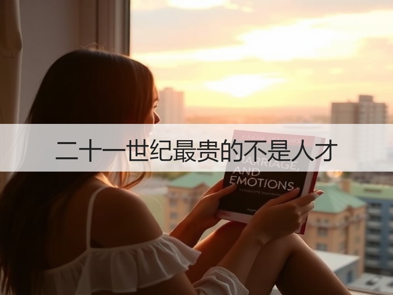 二十一世纪最贵的不是人才