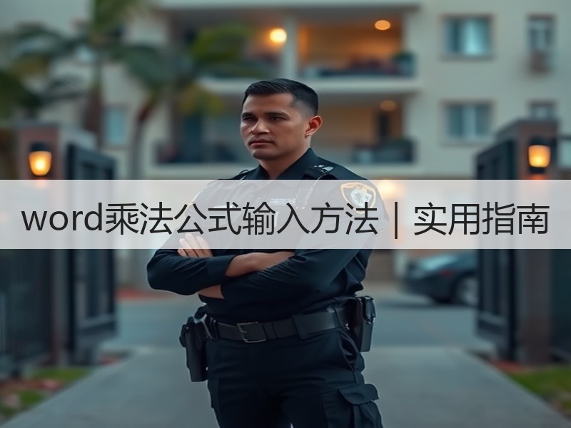 word乘法公式输入方法｜实用指南