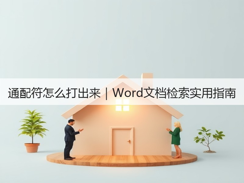 通配符怎么打出来｜Word文档检索实用指