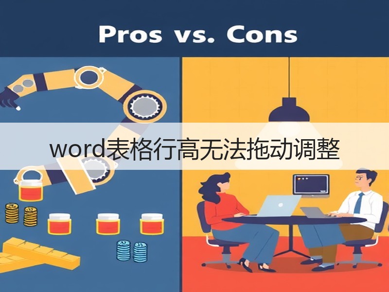 word表格行高无法拖动调整