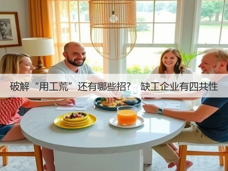 破解“用工荒”还有哪些招?　缺工企业有四