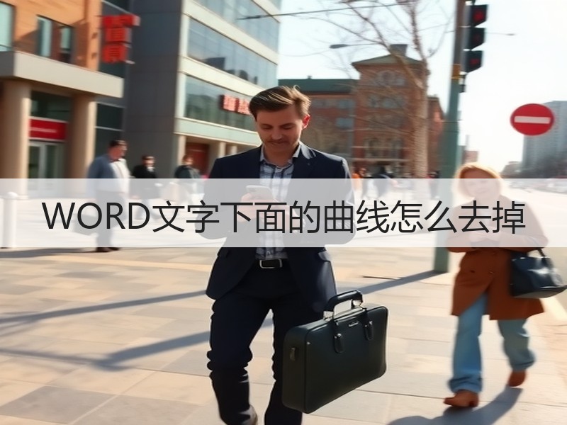 WORD文字下面的曲线怎么去掉