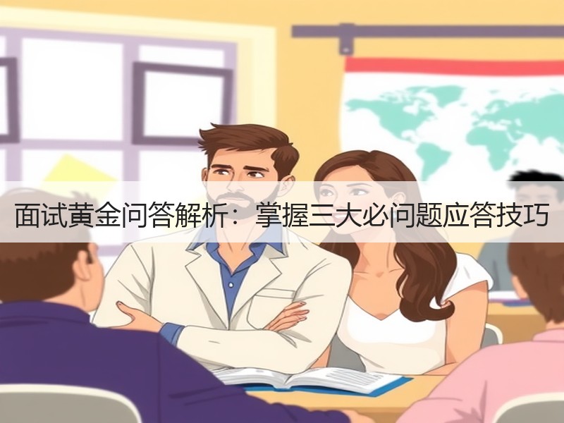 面试黄金问答解析：掌握三大必问题应答技巧
