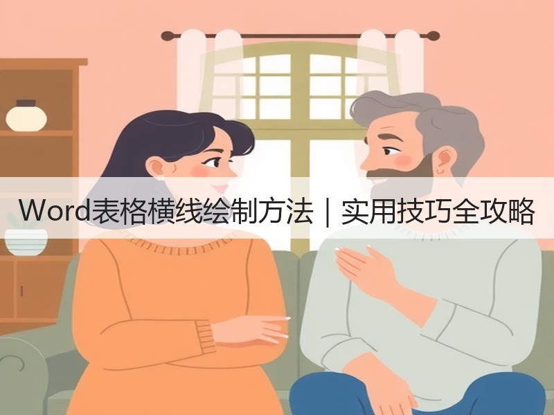 Word表格横线绘制方法｜实用技巧全攻略