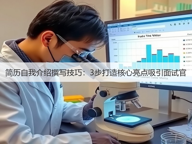 简历自我介绍撰写技巧：3步打造核心亮点吸