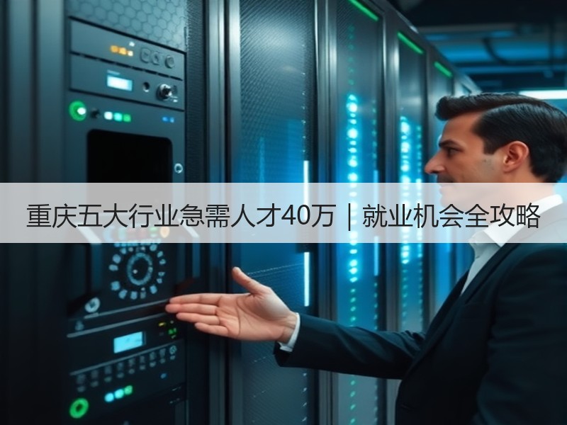 重庆五大行业急需人才40万｜就业机会全攻