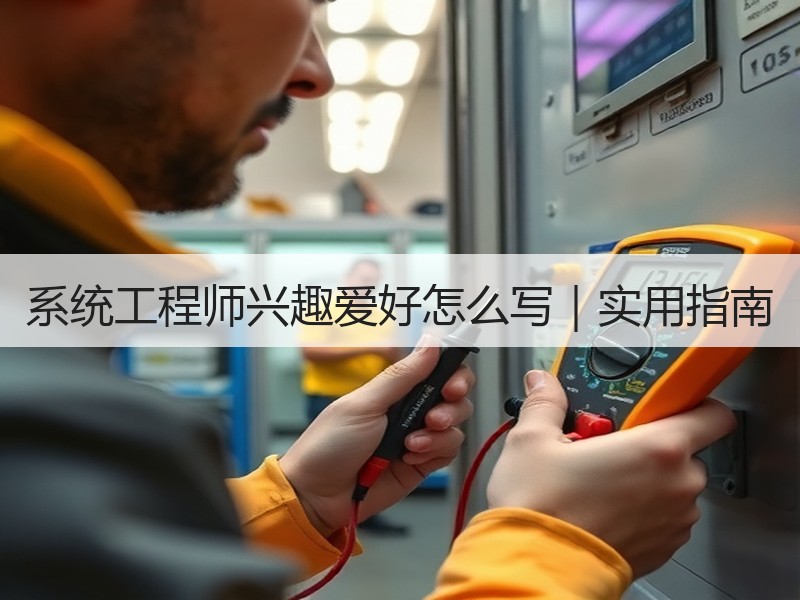 系统工程师兴趣爱好怎么写｜实用指南