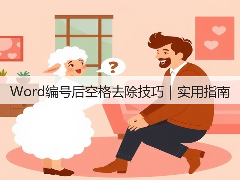 Word编号后空格去除技巧｜实用指南