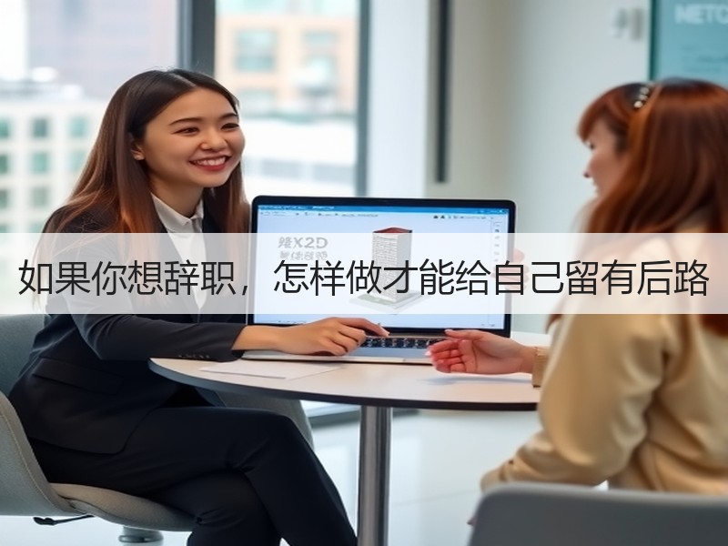 如果你想辞职，怎样做才能给自己留有后路