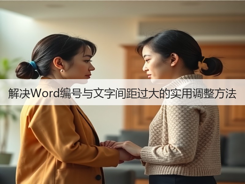 解决Word编号与文字间距过大的实用调整