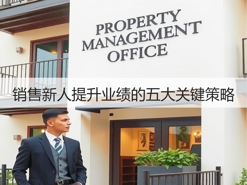 销售新人提升业绩的五大关键策略