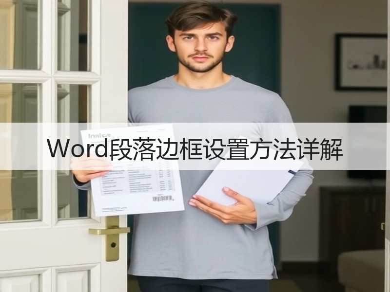 Word段落边框设置方法详解