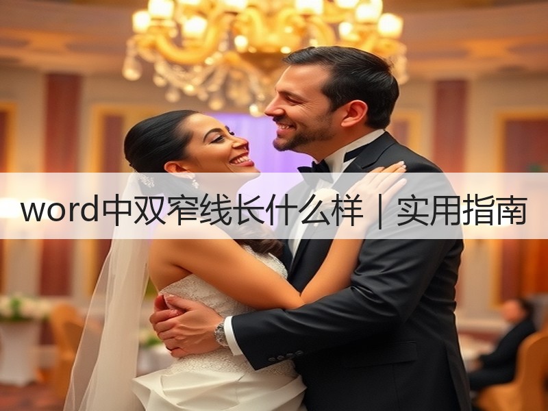 word中双窄线长什么样｜实用指南