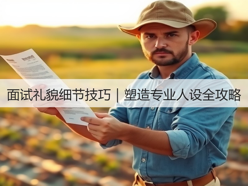 面试礼貌细节技巧｜塑造专业人设全攻略