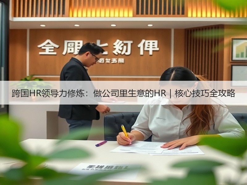 跨国HR领导力修炼：做公司里生意的HR｜