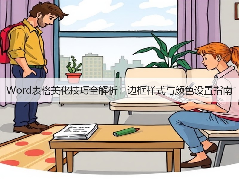 Word表格美化技巧全解析：边框样式与颜