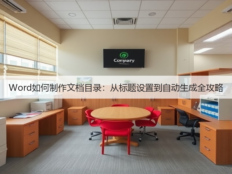 Word如何制作文档目录：从标题设置到自