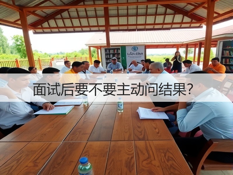 面试后要不要主动问结果？