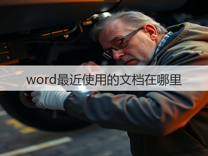word最近使用的文档在哪里
