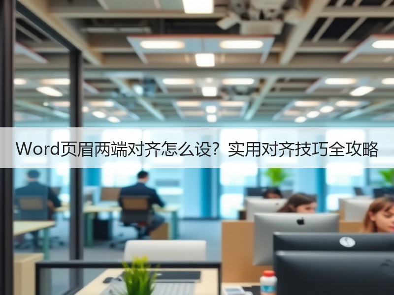 Word页眉两端对齐怎么设？实用对齐技巧
