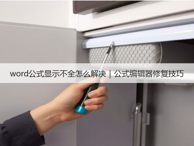 word公式显示不全怎么解决｜公式编辑器