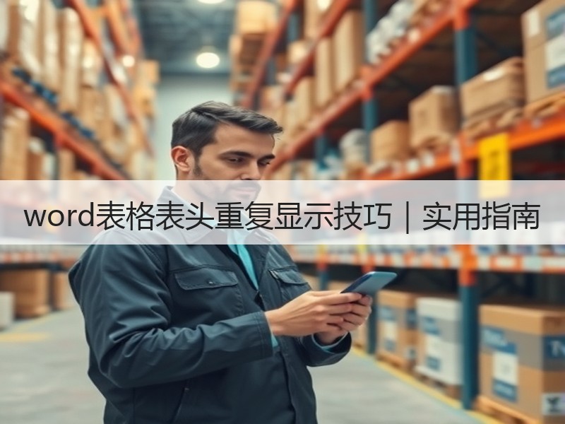 word表格表头重复显示技巧｜实用指南
