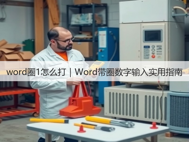 word圈1怎么打｜Word带圈数字输入