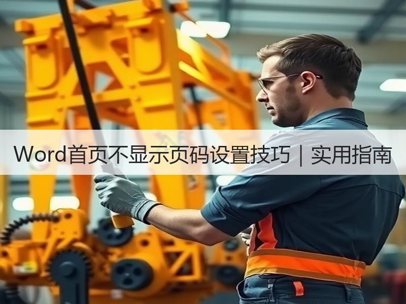 Word首页不显示页码设置技巧｜实用指南