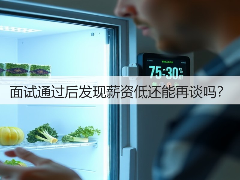 面试通过后发现薪资低还能再谈吗？