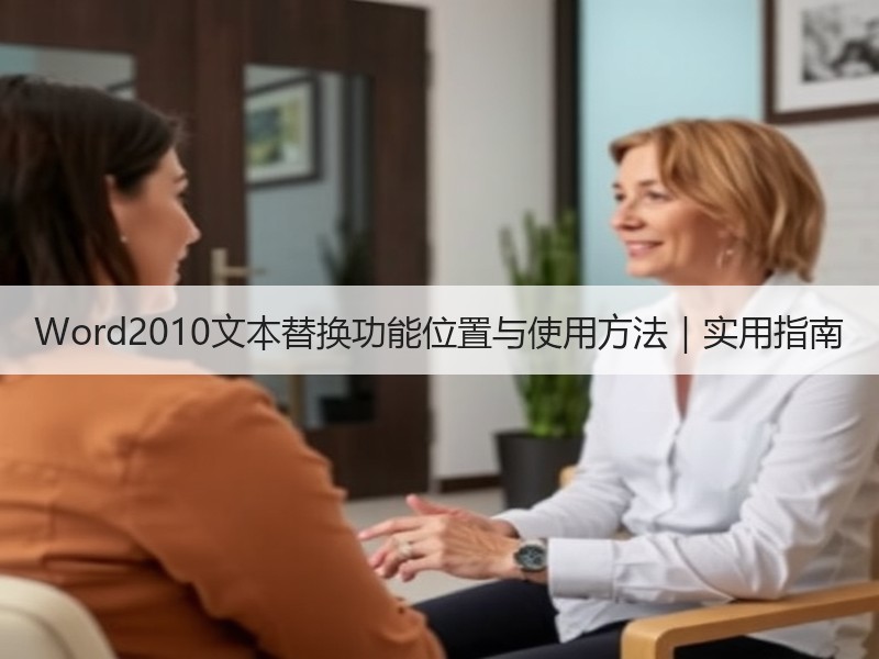 Word2010文本替换功能位置与使用方