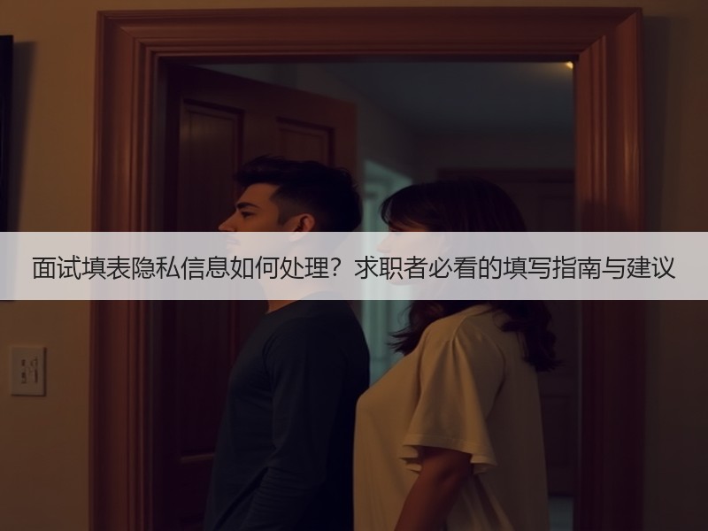 面试填表隐私信息如何处理？求职者必看的填