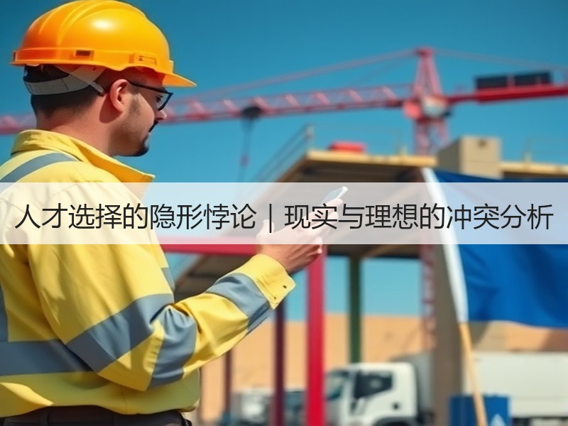 人才选择的隐形悖论｜现实与理想的冲突分析