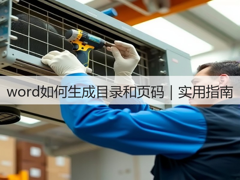 word如何生成目录和页码｜实用指南