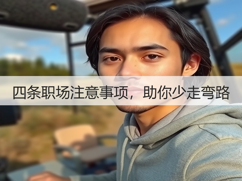 四条职场注意事项，助你少走弯路