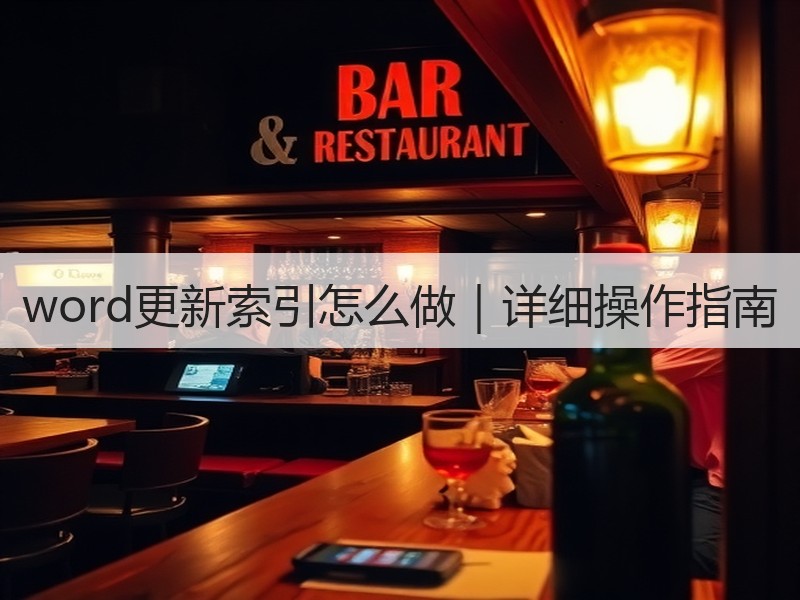 word更新索引怎么做｜详细操作指南