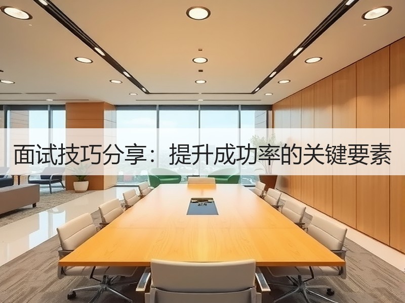 面试技巧分享：提升成功率的关键要素