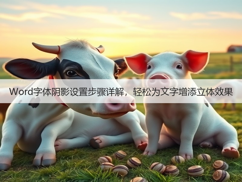 Word字体阴影设置步骤详解，轻松为文字