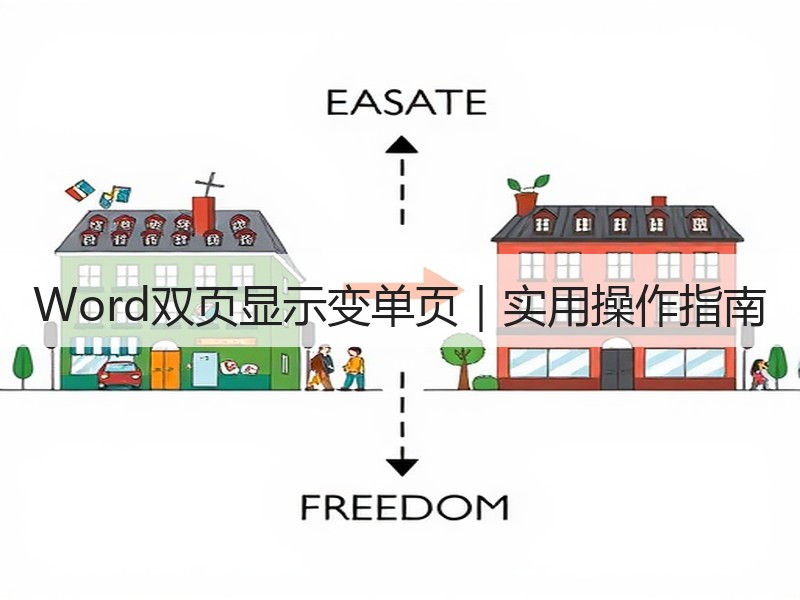 Word双页显示变单页｜实用操作指南