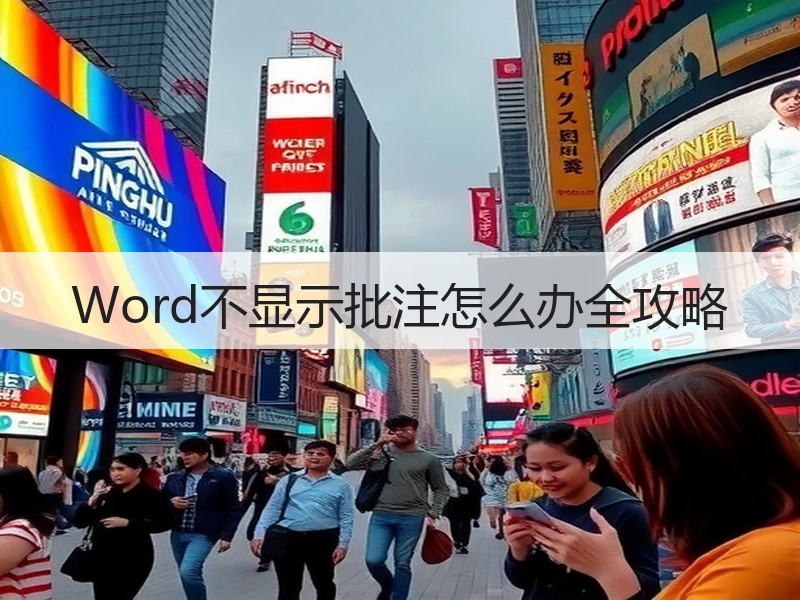 Word不显示批注怎么办全攻略