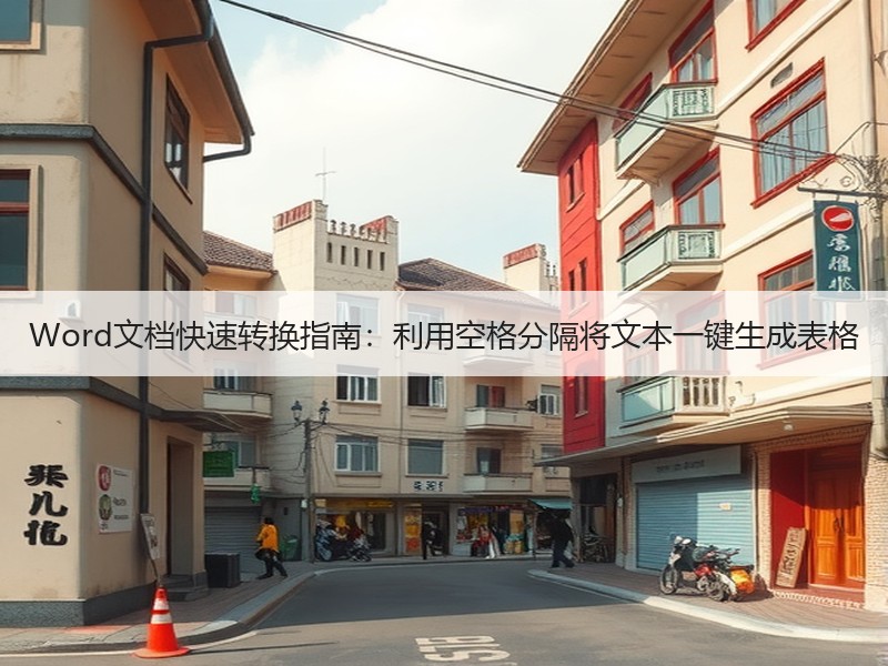 Word文档快速转换指南：利用空格分隔将