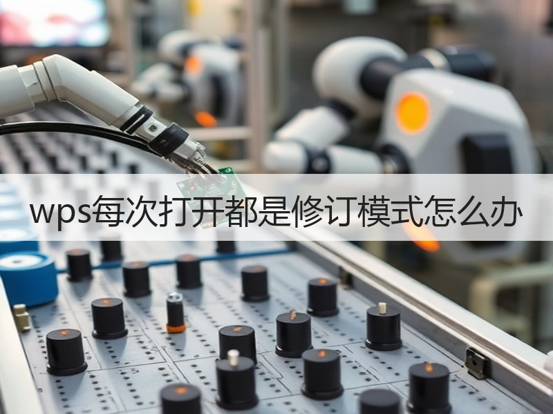 wps每次打开都是修订模式怎么办