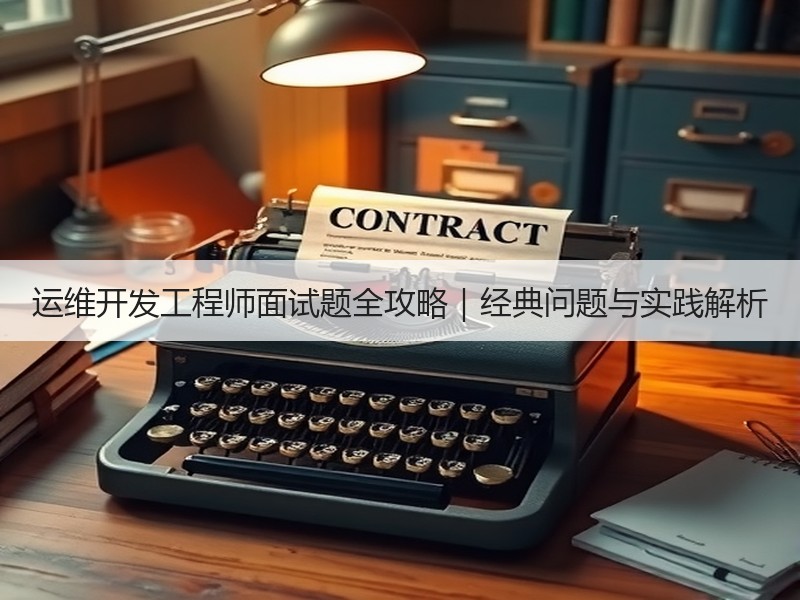 运维开发工程师面试题全攻略｜经典问题与实