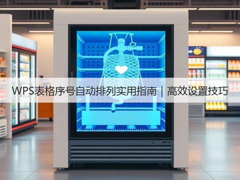 WPS表格序号自动排列实用指南｜高效设置