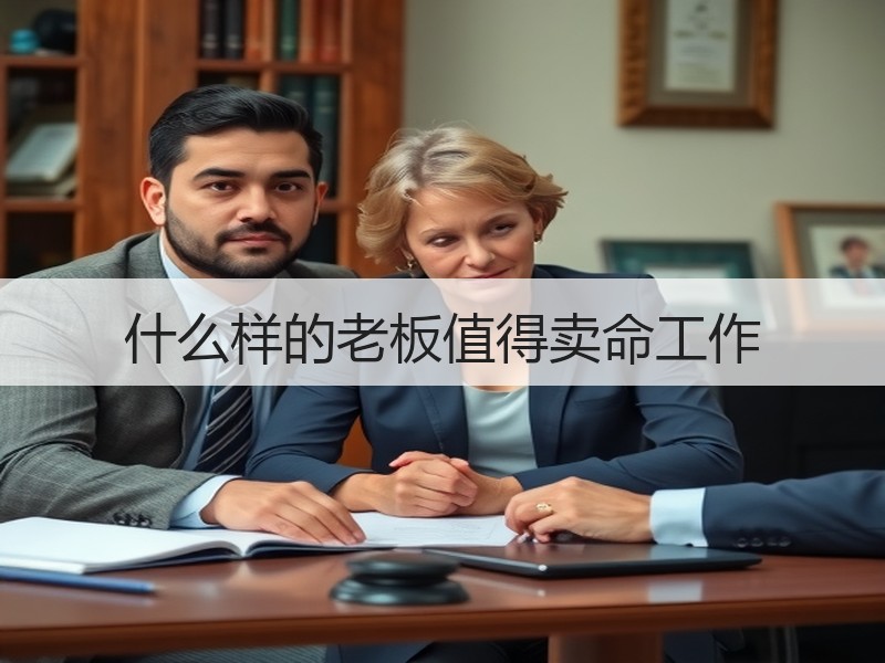 什么样的老板值得卖命工作