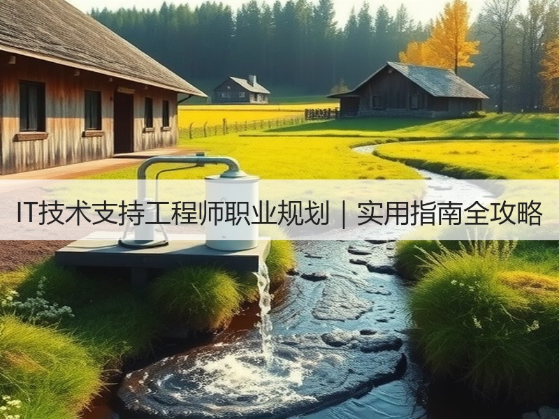 IT技术支持工程师职业规划｜实用指南全攻