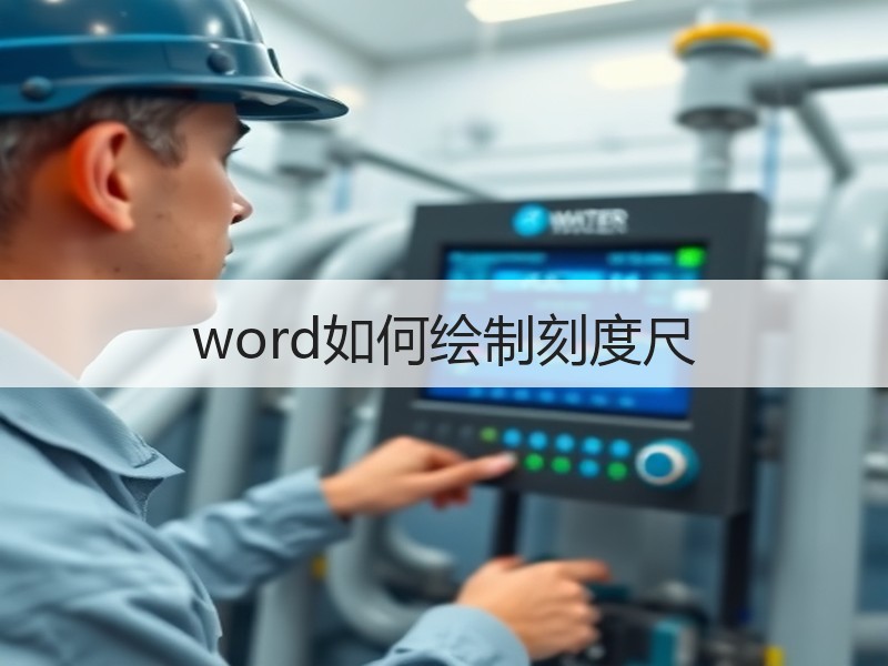 word如何绘制刻度尺