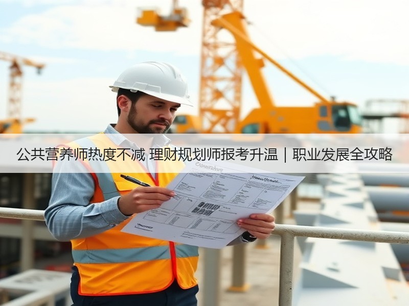 公共营养师热度不减 理财规划师报考升温｜
